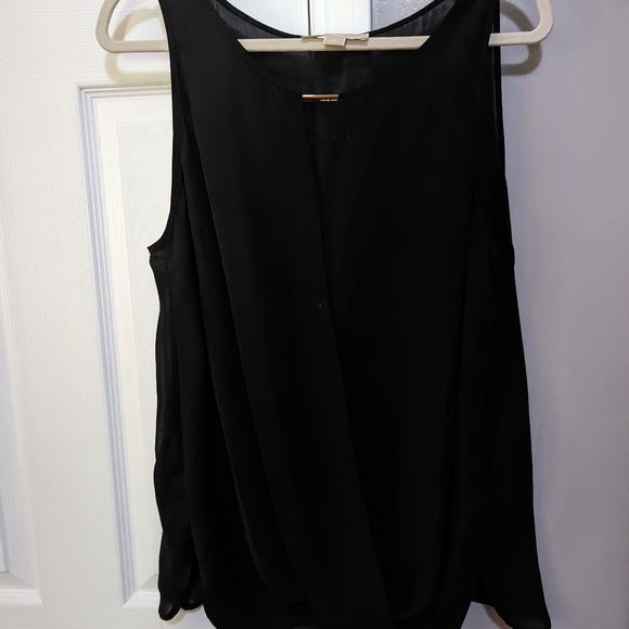 MICHAEL Michael Kors Tops - Women's Black Balloon Front Blouse